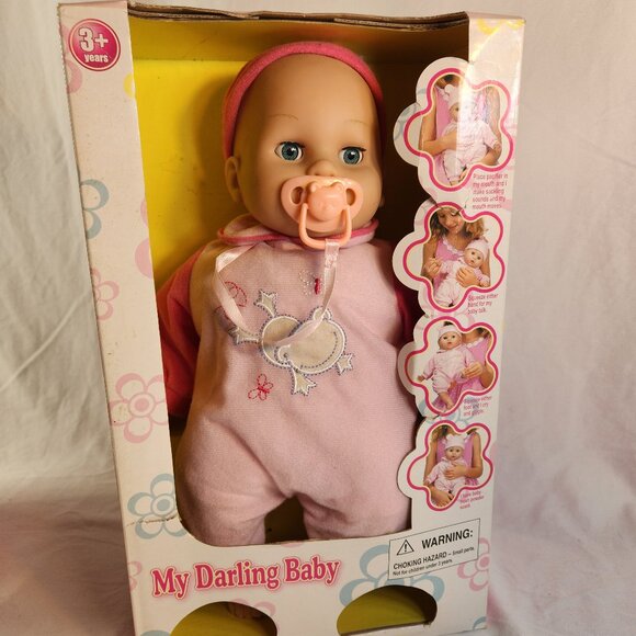 My Darling Baby 2010 Unopened in Original Box Doll Pacifier Frog Pink READ DESC - Picture 1 of 13